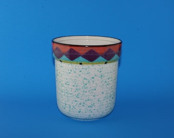 Treasure Craft Paradise Flour Canister No Lid Speckled Southwest Motif Stoneware