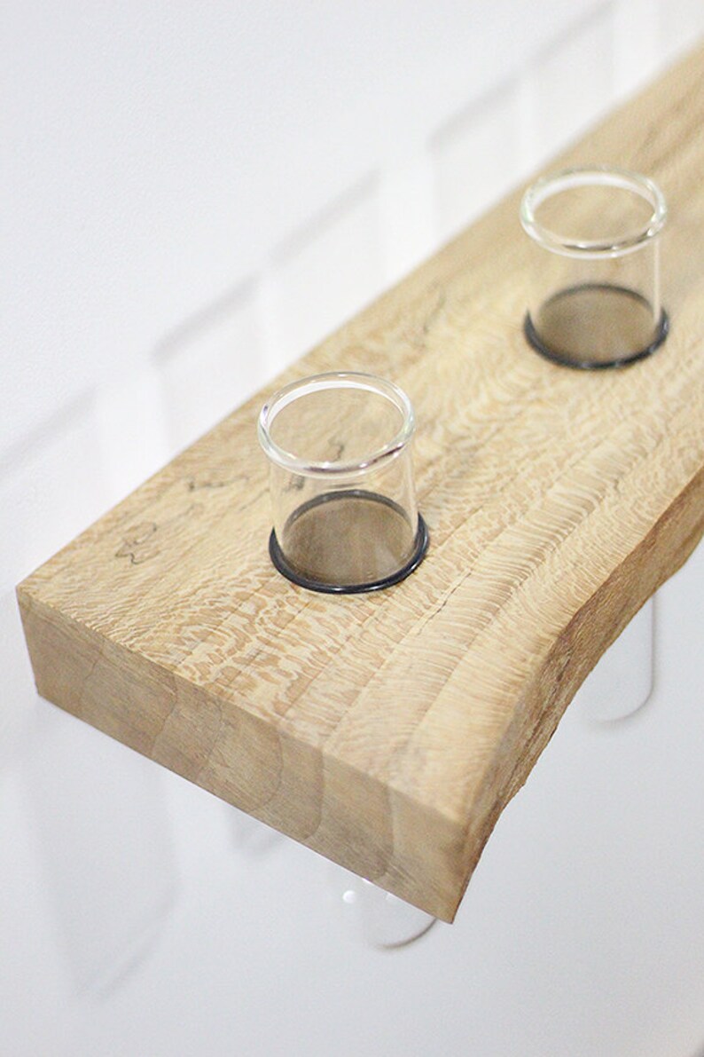 Floating shelves altar vases wall art Feng Shui side Etsy