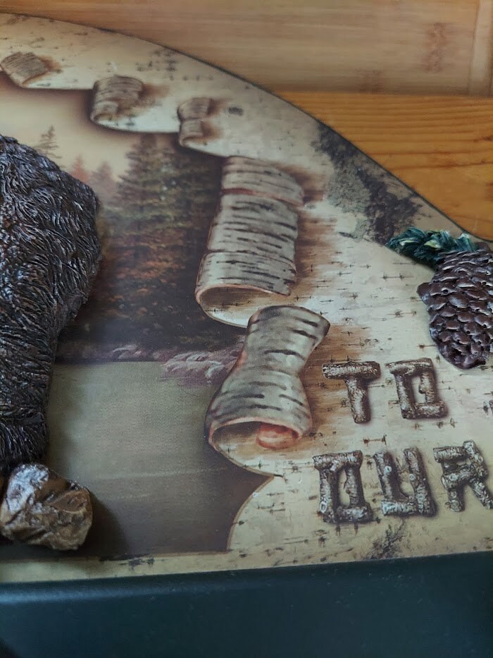 Vintage 3D Rustic Black Bear Coat Rack Retro Cabin Decor to Our