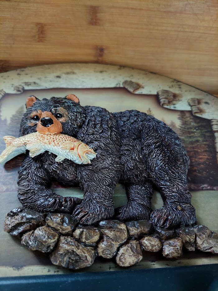 Vintage 3D Rustic Black Bear Coat Rack Retro Cabin Decor to Our