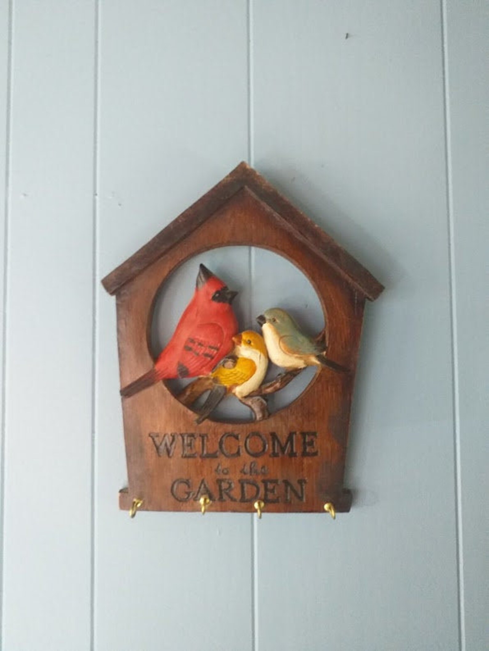 Ceramic Garden Decor Key Holder, Ceramic Garden Decor, Garden Decor