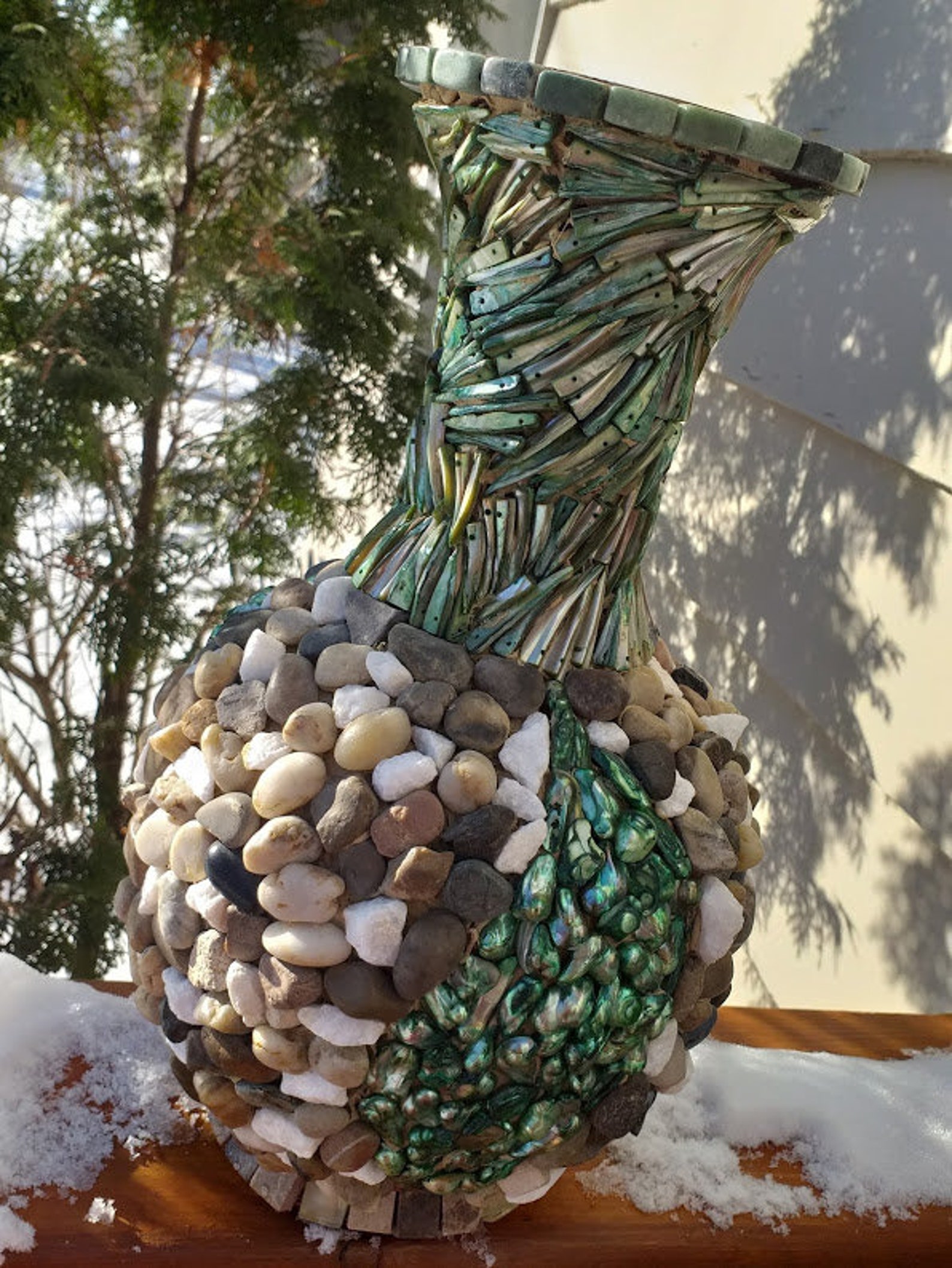 Mosaic Vase Homemade Mosaic Vase Mosaic Art Mosaic Flower Etsy