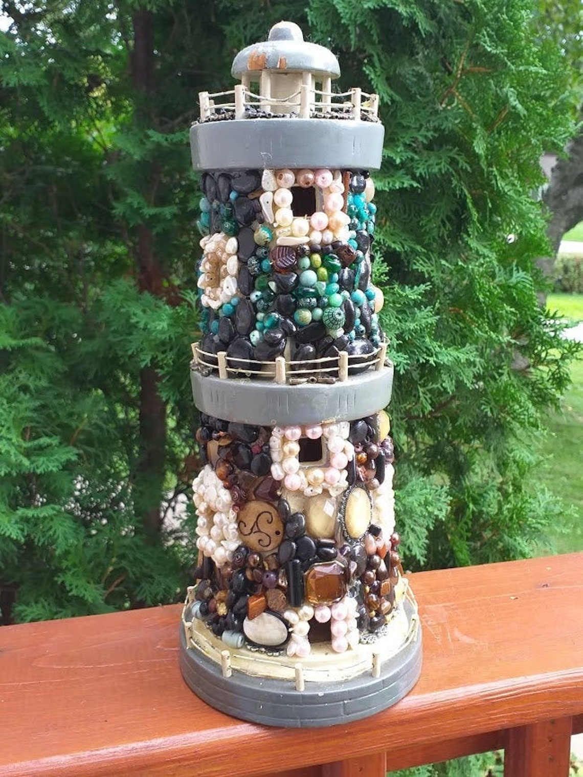 Mosaic Lighthouse Handmade Mosaic Lighthouse Mosaic Art Etsy