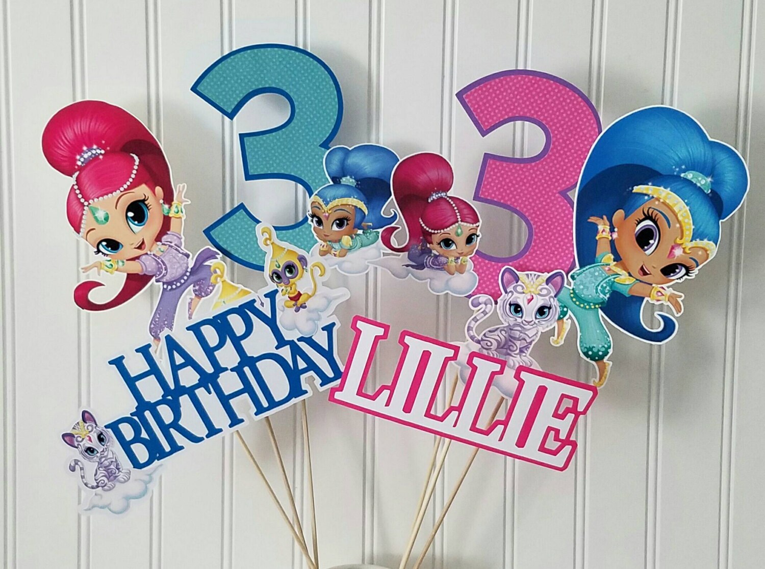 Shimmer Shine Cake Topper Shimmer Shine cake Shimmer Shine