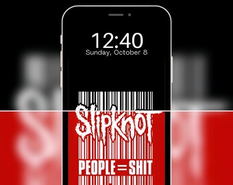 GENTE = MIERDA (rojo/negro) - Fondo de pantalla o pantalla de bloqueo de iPhone/Android + iPad/tableta