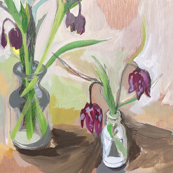 Fritillaries (Original Painting)