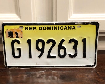 Dominican Republic Santo Domingo Aluminum License Plate Auto ATV Bike Wall Sign