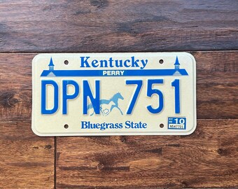 License Plate Kentucky, Kentucky license plate bluegrass, Kentucky license plate 1998, old Kentucky license plate, vintage Kentucky license