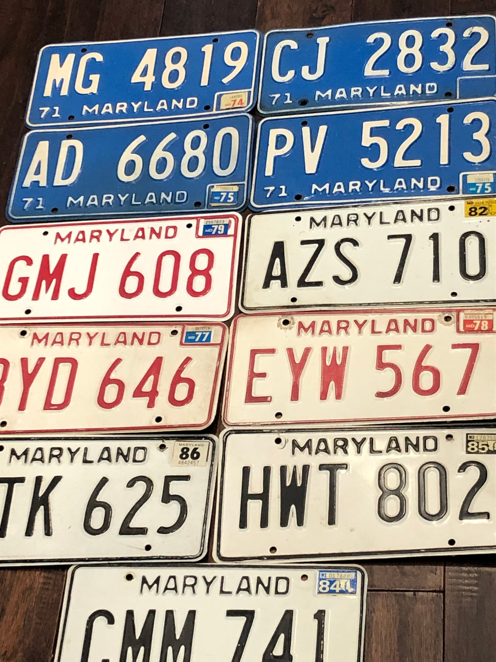 Maryland License Plates Your Choice vintage Maryland License Etsy