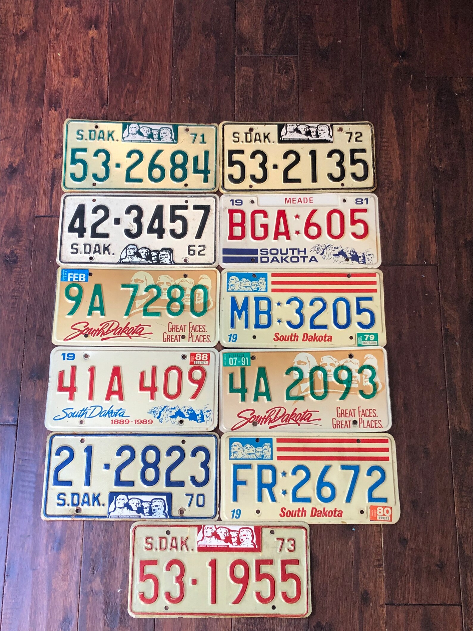 South Dakota Choice of License Plate pick Your Plate Etsy