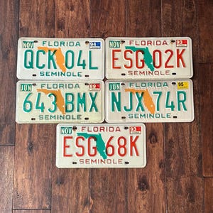 Florida choice of license plate, license plate Florida, Florida license plates, old Florida license plates, Florida license 1989 1993 1994