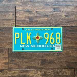 License Plate New Mexico turquoise, New Mexico license plate turquoise, license plate New Mexico colorful, New Mexico license plate 2022