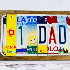 license plate sign #1 dad, #1 dad sign, dad gift any occasion, father&#39;s day gift for dad, unique gift for husband, garage sign for dad