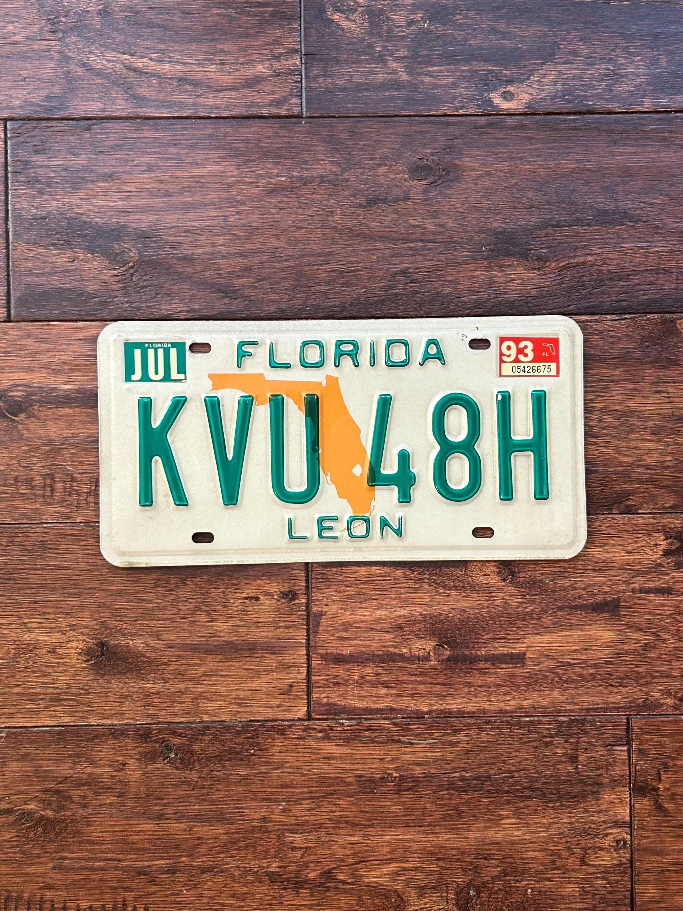 アンティーク雑貨 1993   Plate License Plate Florida, Florida License Plate 1993, Florida License
