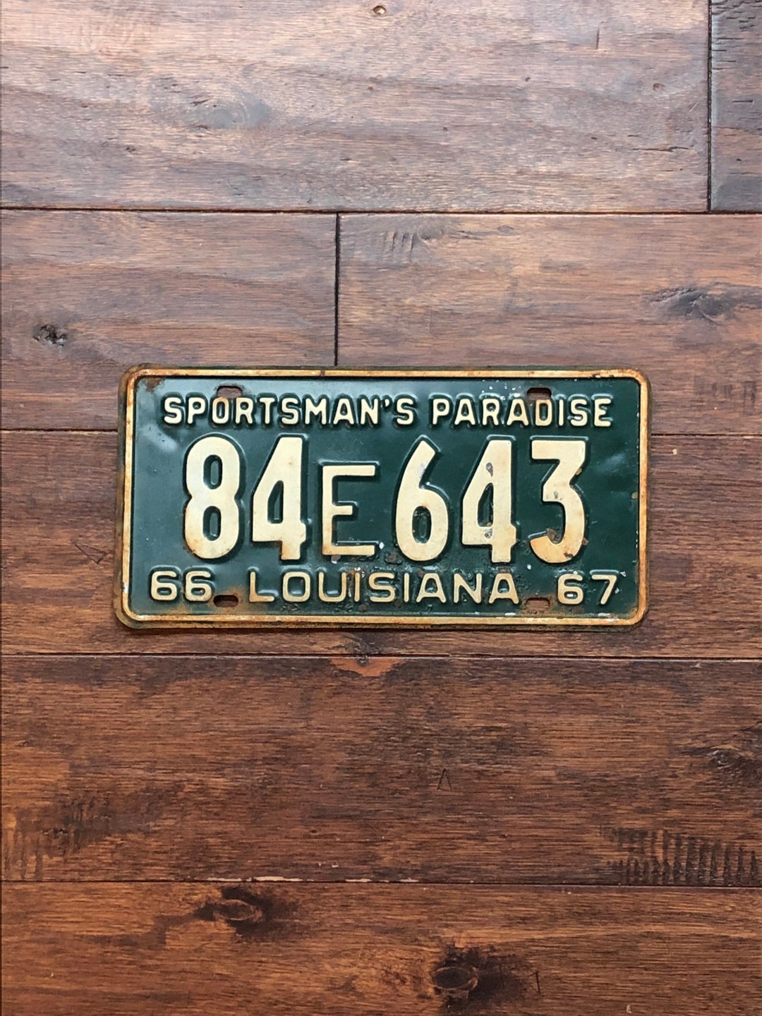 License Plate Louisiana 1966 1967 Vintage Louisiana License Etsy