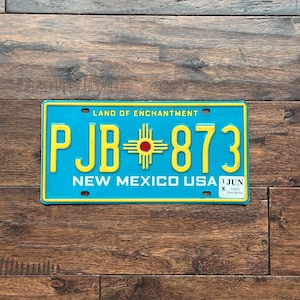 License Plate New Mexico turquoise, New Mexico license plate turquoise, license plate New Mexico colorful, New Mexico license plate 2018