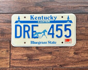 License Plate Kentucky, Kentucky license plate bluegrass, Kentucky license plate 1997, old Kentucky license plate, vintage Kentucky license