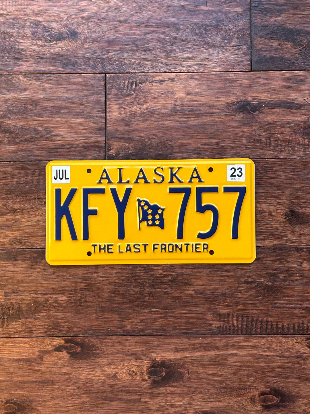 Alaska Last Frontier License Plate License Plate Alaska Etsy