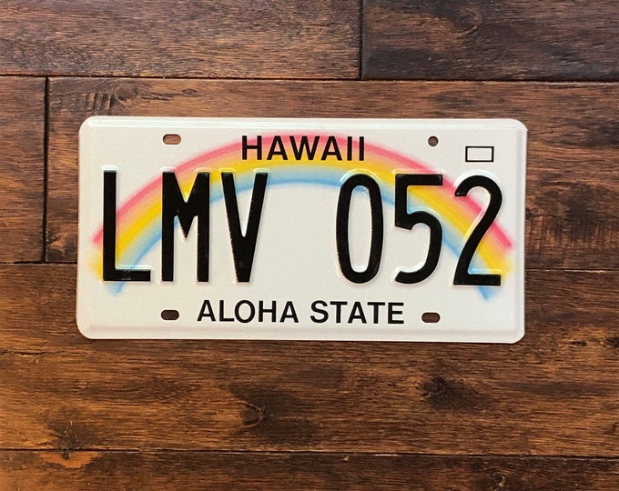 License Plate Hawaii License Plate Hawaii License Etsy