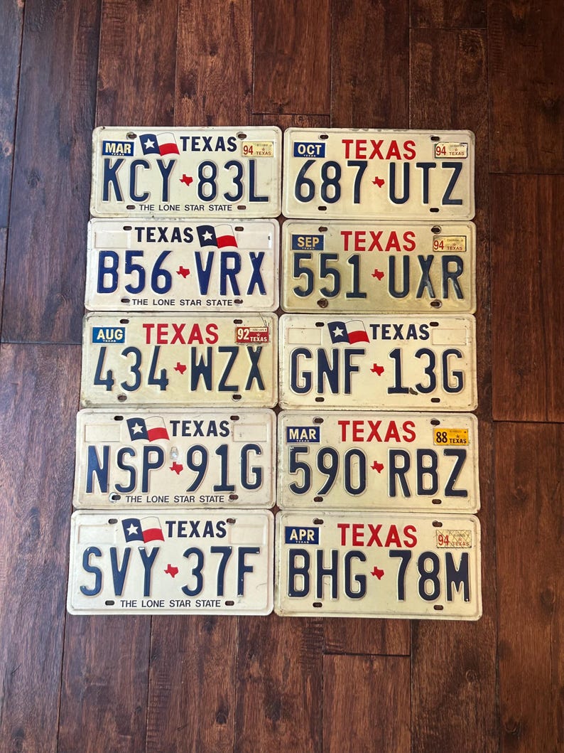 Texas License Plates, Texas License Plate Choice, Old Texas License ...