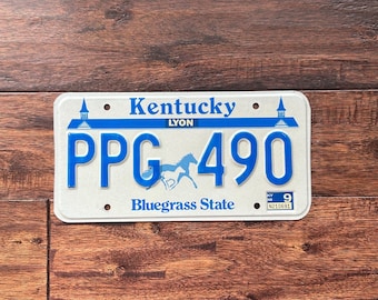 License Plate Kentucky, Kentucky license plate bluegrass, Kentucky license plate 1998, old Kentucky license plate, vintage Kentucky license