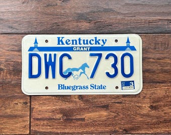 License Plate Kentucky, Kentucky license plate bluegrass, Kentucky license plate 1998, old Kentucky license plate, vintage Kentucky license
