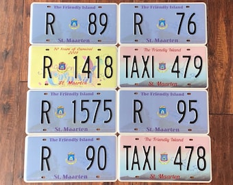 Matrícula de su elección St. Maarten, matrículas de la isla de su elección, matrículas de ST. Maarten, matrícula del Caribe, matrícula