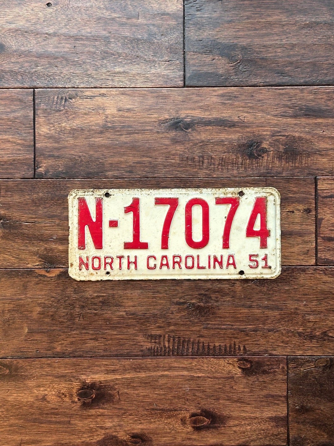 License Plate North Carolina 1951, License Plate 1951, North Carolina