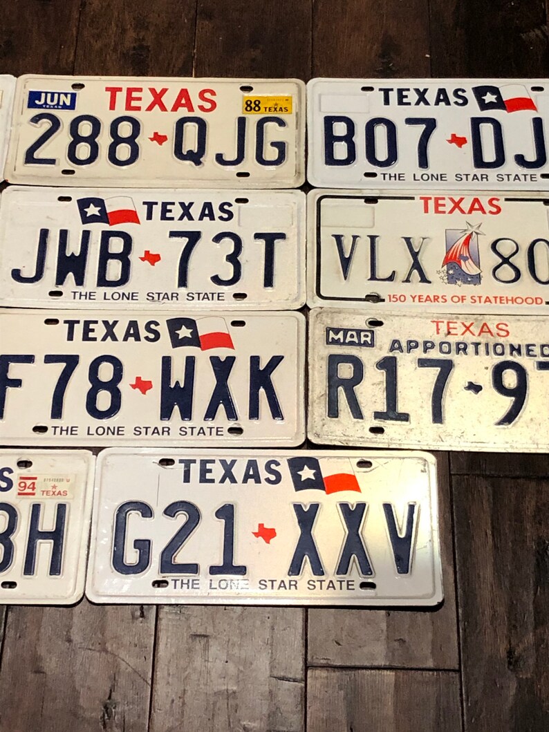 Texas License plates your choice vintage Texas license plates | Etsy