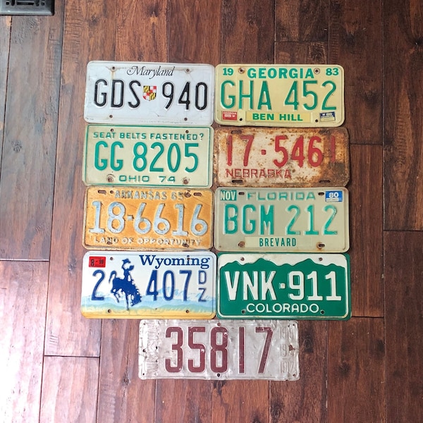 Antique Minnesota License Plate Etsy