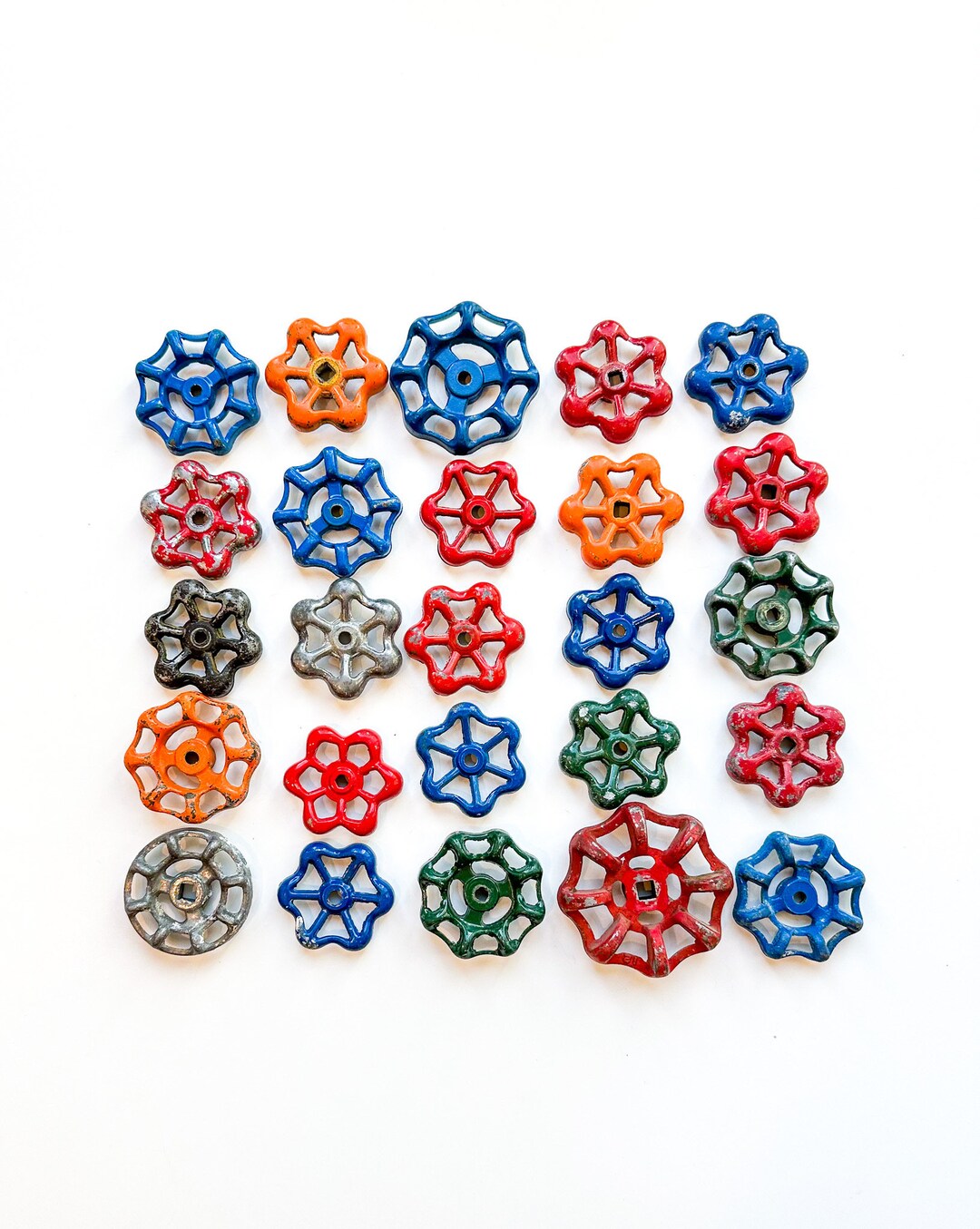 Faucet Handles, Vintage Lot of 25 Faucet Handles Great Colors and