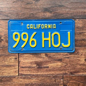 License Plate California, vintage California license plate 1970s 1980s, Vintage California license plate 1970s, old California license plate