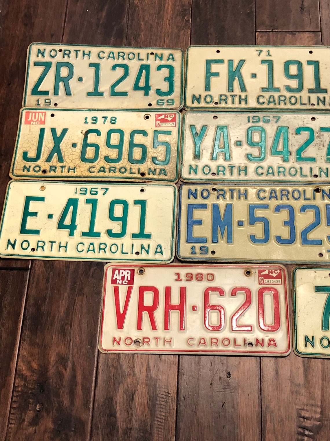 North Carolina choice of license plate pick your plate Etsy