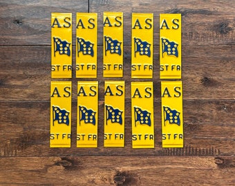 Separadores de matrícula de Alaska, lote de 10 separadores de Alaska, lote de separadores de bandera de Alaska, piezas para manualidades de matrículas, separadores de Alaska, separadores de bandera