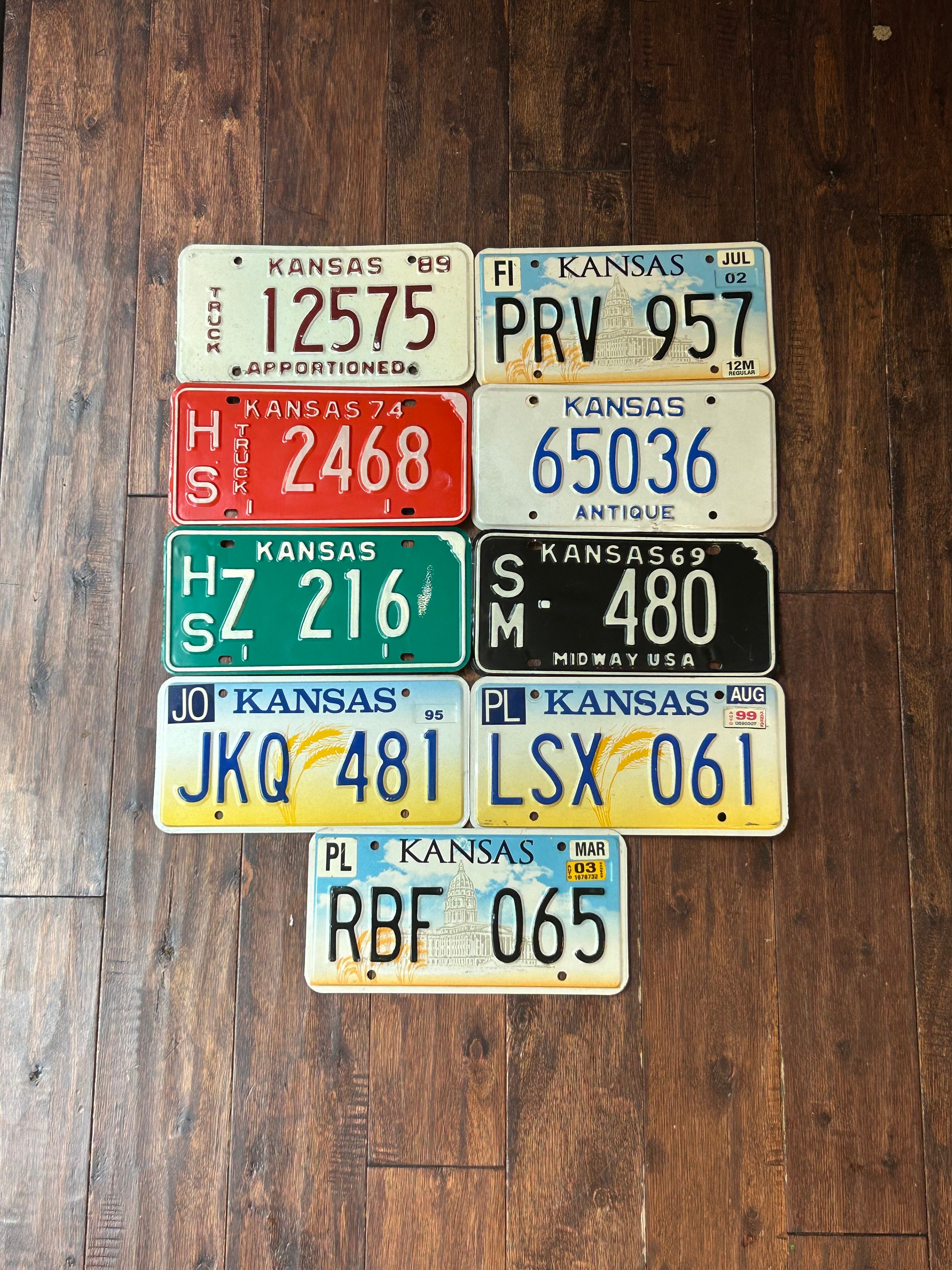 Vintage Kansas License Plate - Etsy