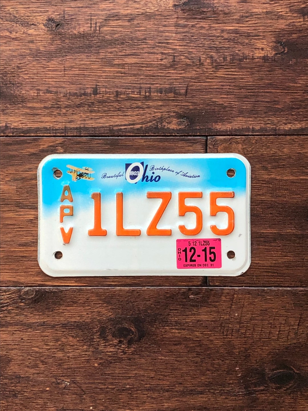 License Plate Ohio All Purpose Vehicle 2015, Ohio Speciality License Plate All Purpose Vehicle