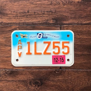 License Plate Ohio all purpose vehicle 2015, Ohio speciality license plate all purpose vehicle, Ohio license plate all purpose vehicle 2015.