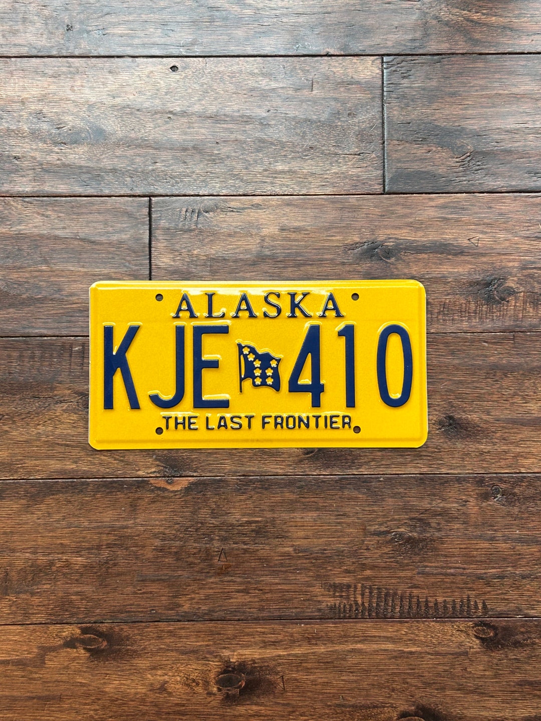 Alaska Last Frontier License Plate License Plate Alaska Etsy