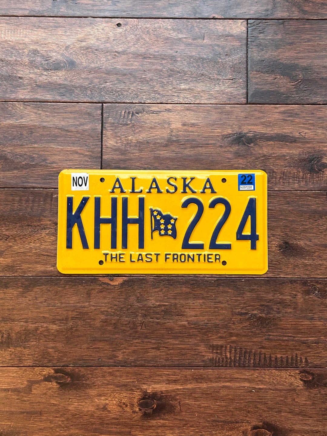 Alaska Last Frontier License Plate License Plate Alaska Etsy