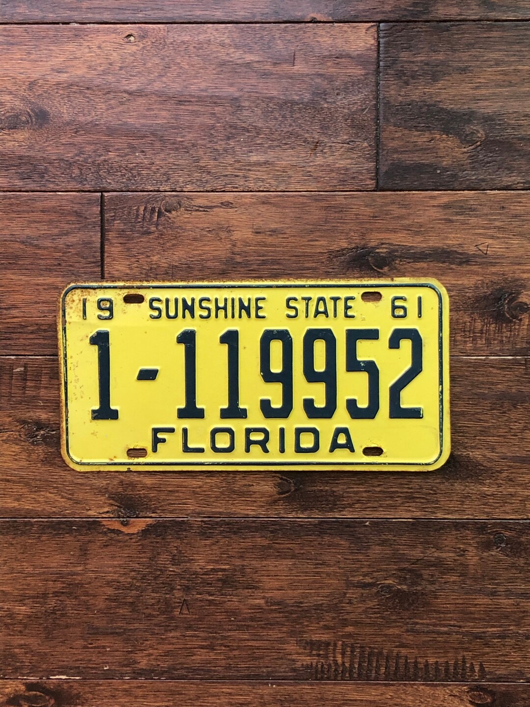 License Plate Florida 1961 Florida License Plate Dade Etsy