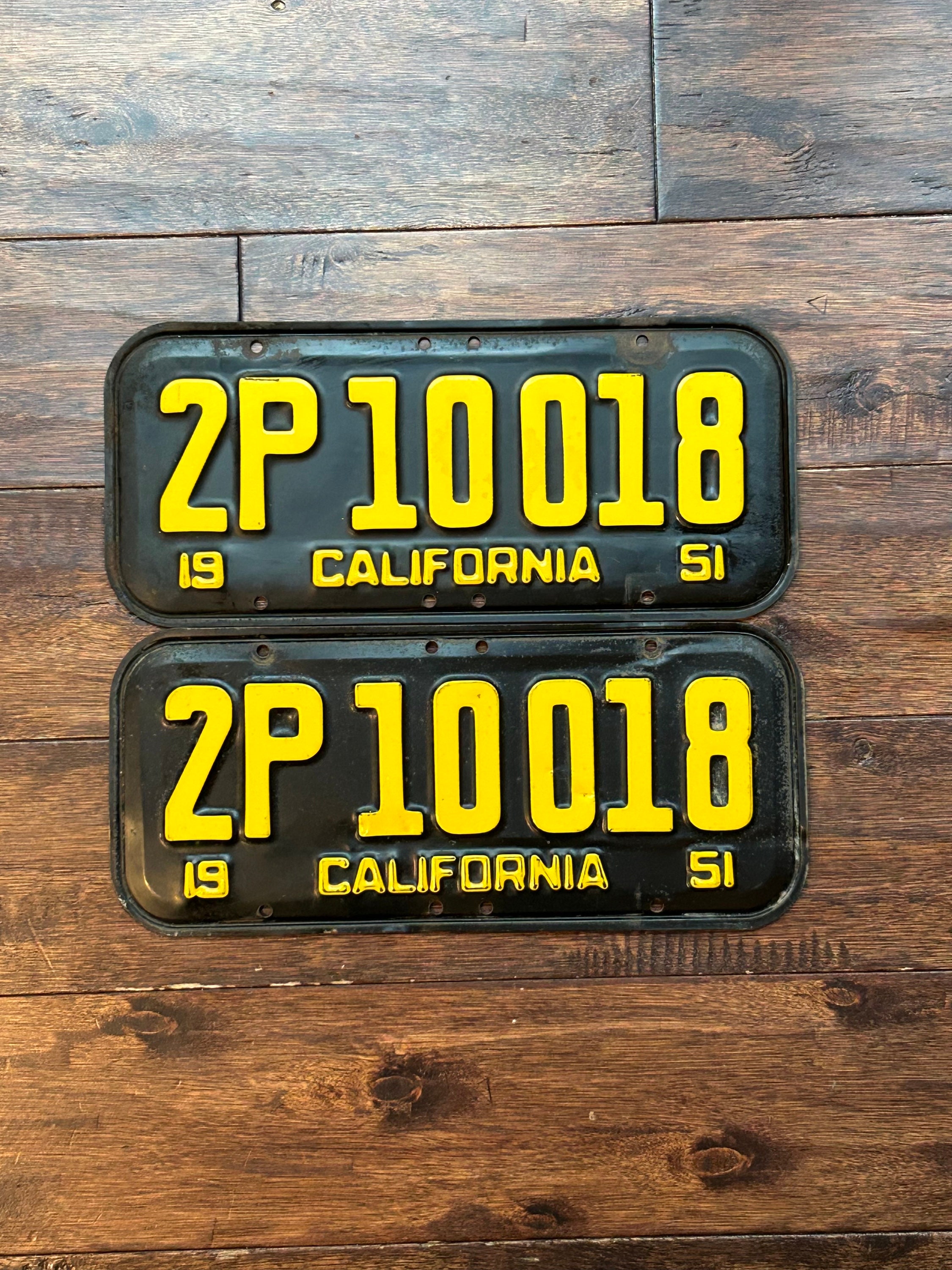 Black & Yellow Month Stickers for CA Legacy Plates (STICKERS ONLY
