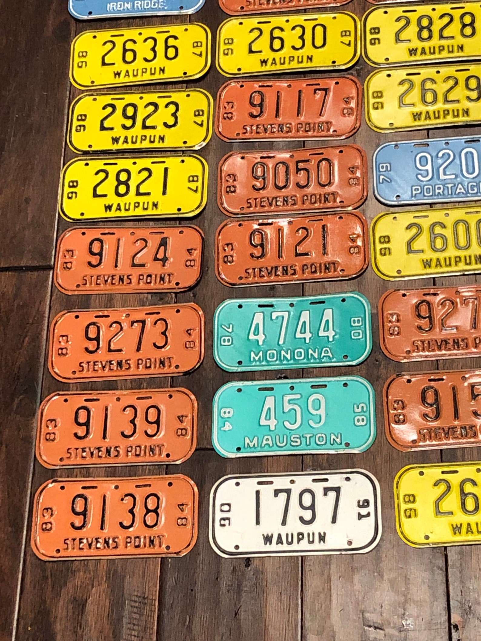 License Plates Wisconsin Bicycle Plates Pick Your Plate Etsy