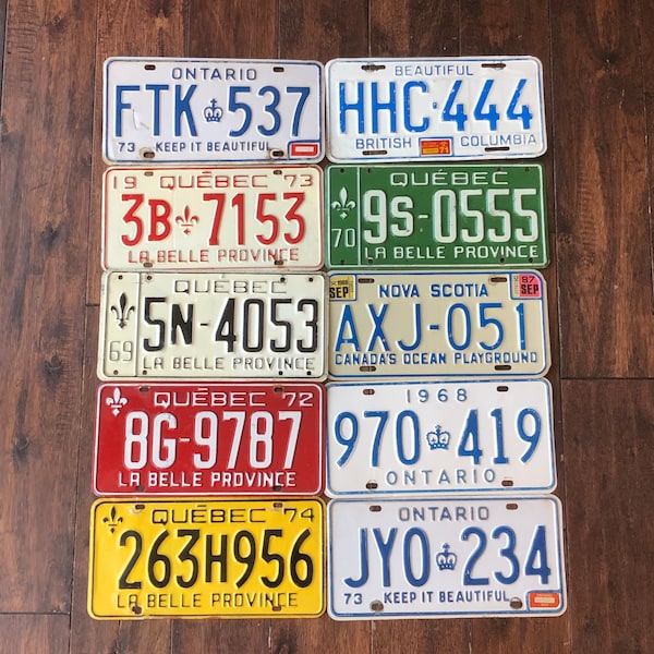 Ontario Custom License Plate Etsy