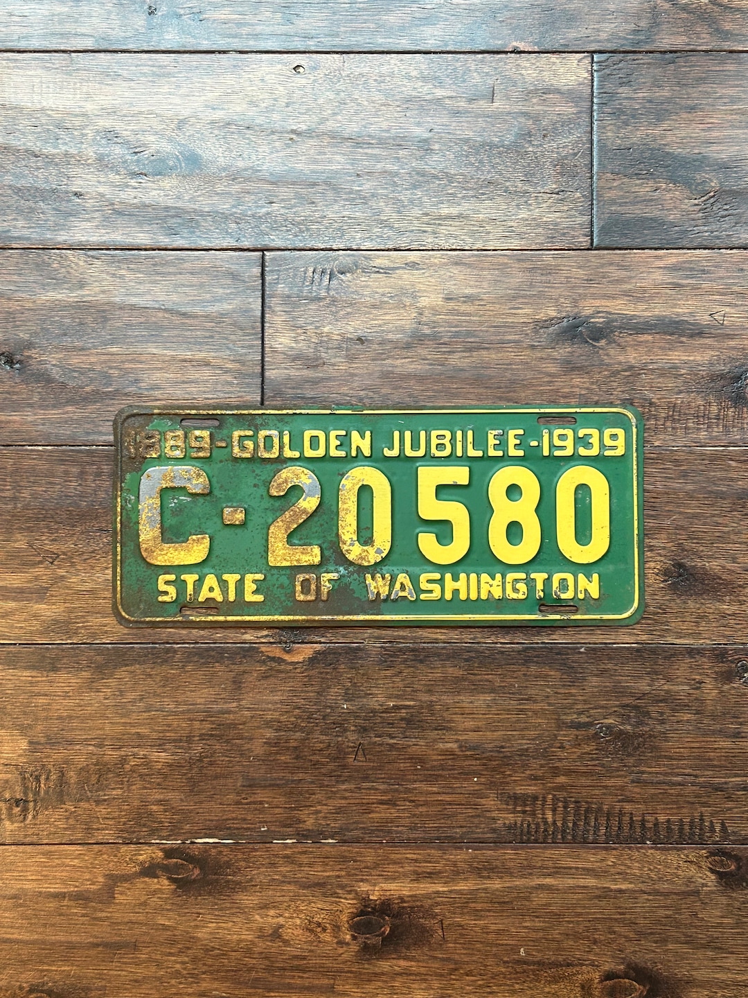 License Plate Washington 1939washington License Plate Etsy