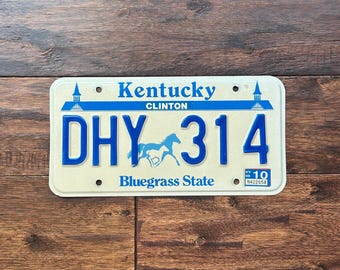 License Plate Kentucky, Kentucky license plate bluegrass, Kentucky license plate 1998, old Kentucky license plate, vintage Kentucky license