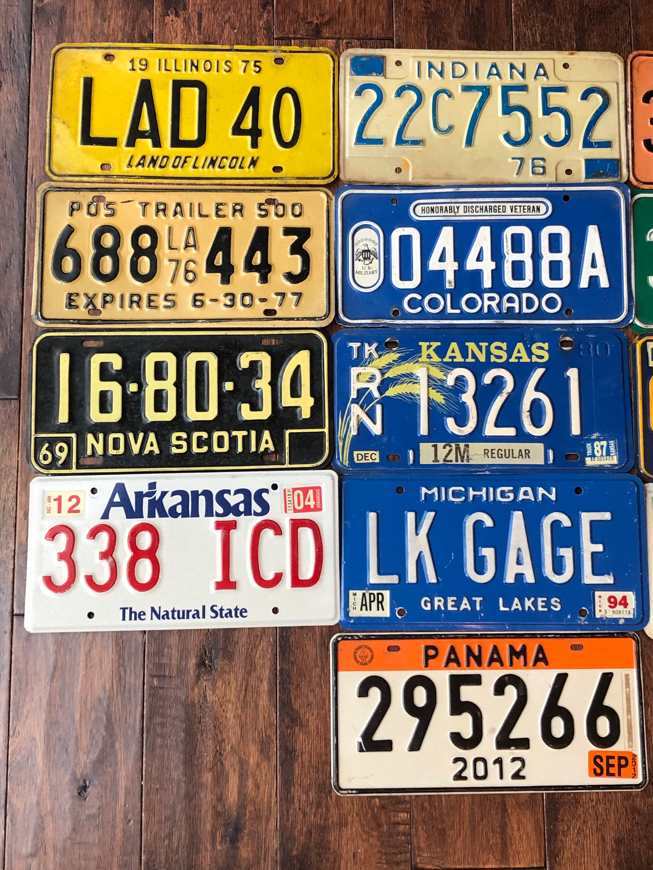 License Plate Choice Rusty Worn Outall Authentic License Etsy