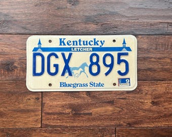 License Plate Kentucky, Kentucky license plate bluegrass, Kentucky license plate 1998, old Kentucky license plate, vintage Kentucky license