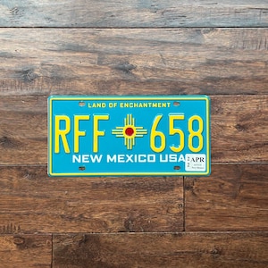 License Plate New Mexico turquoise, New Mexico license plate turquoise, license plate New Mexico colorful, New Mexico license plate 2022