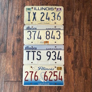 80s Illinois Plate - Etsy
