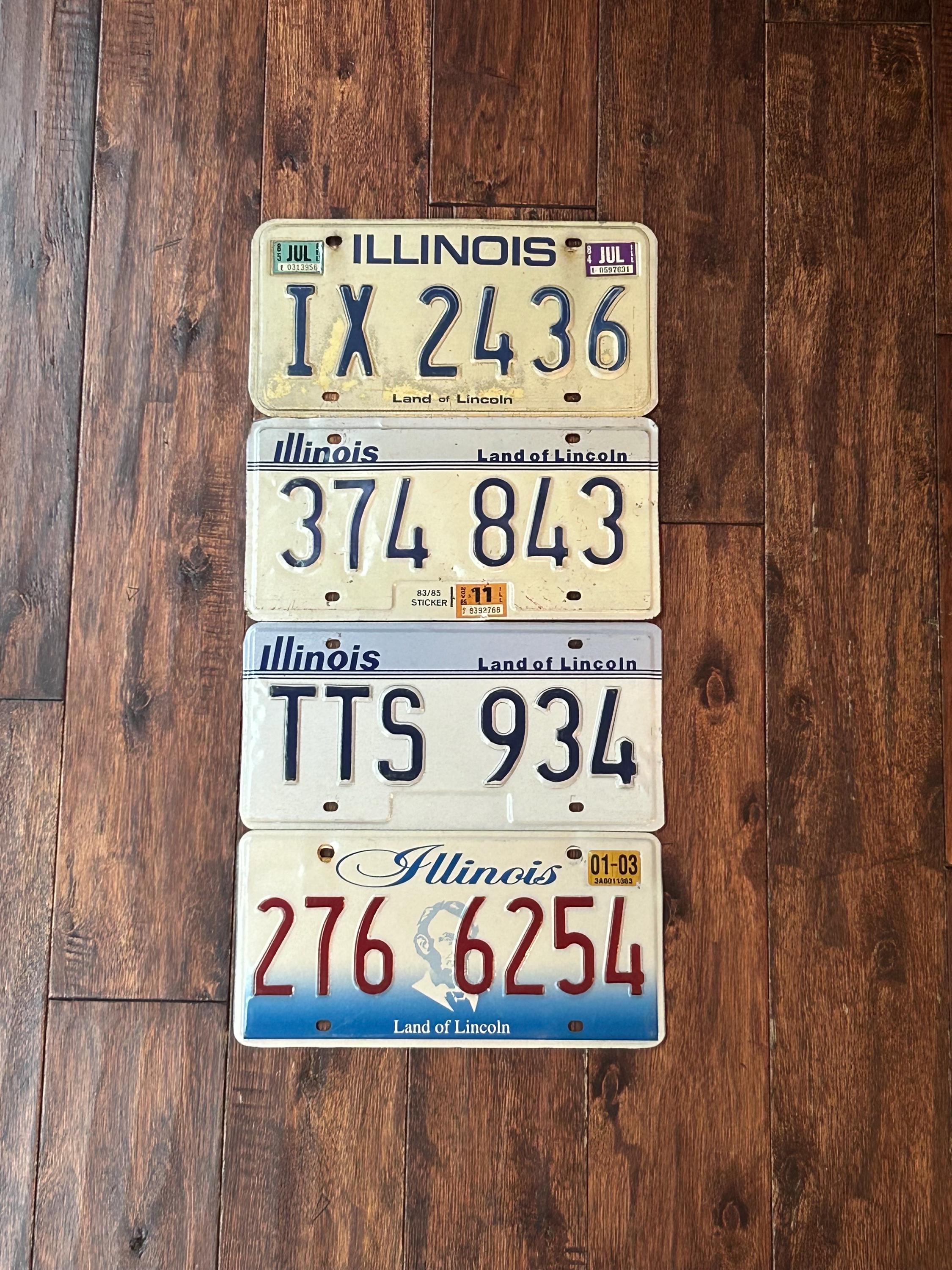 80s Illinois Plate - Etsy